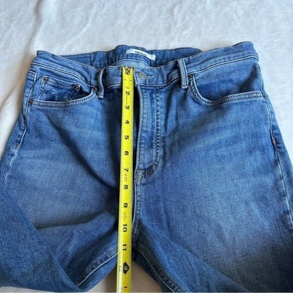 GRLFRND Reed Cropped High Rise Skinny Jeans in Come Over Wash Size 30 - Picture 7 of 12